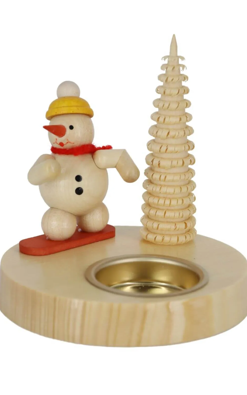 Zenker Kerzenhalter Weihnachten*Kerzenhalter mit Schneemann auf Snowboard, 10 cm von Ralf