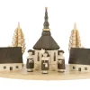 Albin Preißler Kerzenhalter Weihnachten*Kerzenhalter mit Seiffener Dorf und Kurrende, , 30 cm von