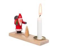 SEIFFENcom by Nestler GmbH Kerzenhalter Weihnachten*Kerzenhalter mit Weihnachtsmann, 15 cm von SEIFFEN.COM
