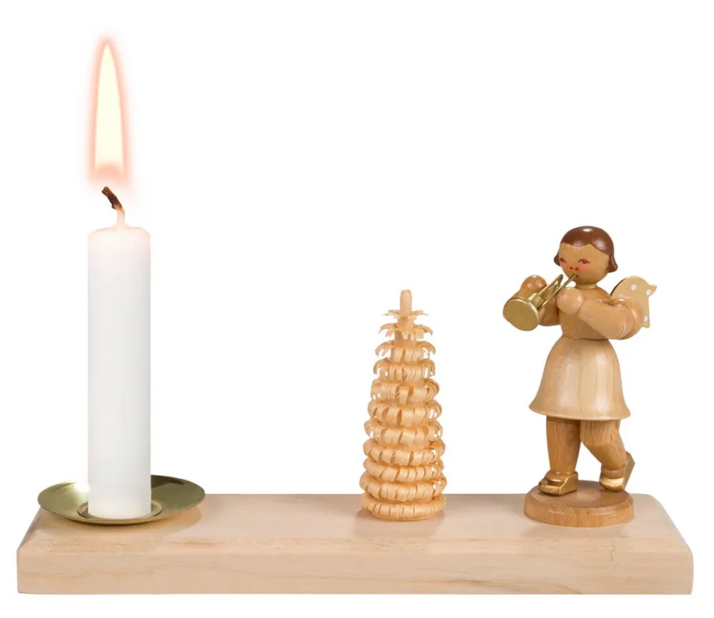 SEIFFENcom by Nestler GmbH Kerzenhalter Weihnachten*Kerzenhalter mit Weihnachtsengel, 8 cm, von SEIFFEN.COM