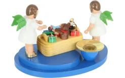 Richard Glässer GmbH Auslaufartikel | Weihnachtsengel*Kerzenhalter mit Weihnachtsengel und Spielzeugkorb, von Richard Glässer