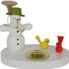 Zenker Kerzenhalter Weihnachten*Kerzenhalter Schneemann mit Vögeln, , 7 cm von Ralf