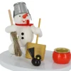 Zenker Kerzenhalter Weihnachten*Kerzenhalter Schneemann mit Besen, , 8 cm von Ralf