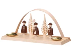 Thomas Preißler Kerzenhalter Weihnachten*Kerzenhalter Schwibbogen mit Kurrende, 10 cm von