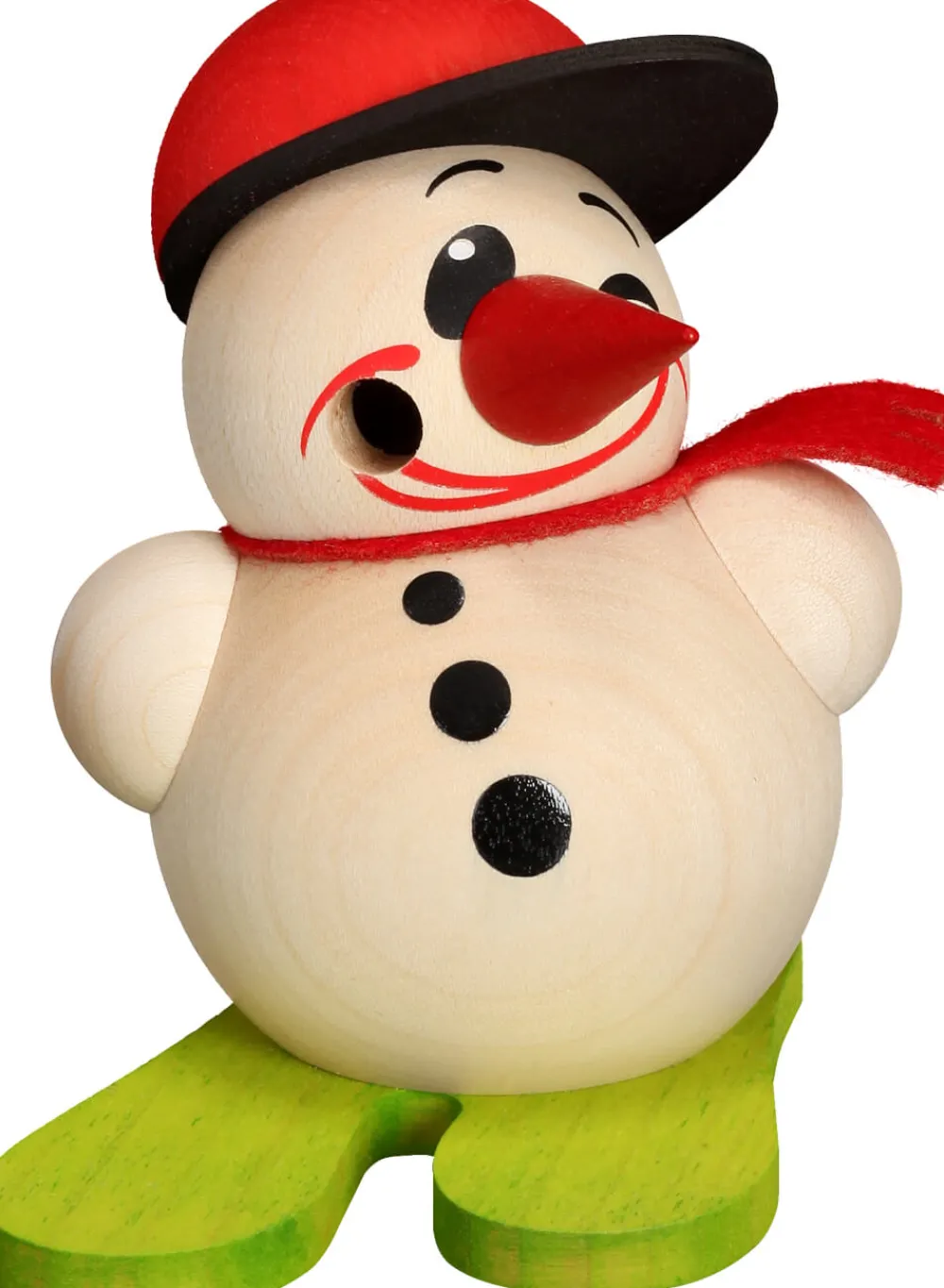 Seiffener Volkskunst eG Räuchermännchen*Kugelräuchermann Cool-Man Ski & Base-Cap von