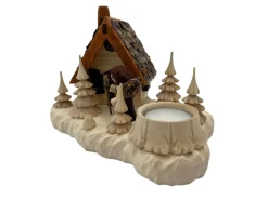 Holzdrechslerei Lahl Räuchermännchen*Landschaft mit Räucherhütte und Holzweibel von Romy Thiel von A. Lahl