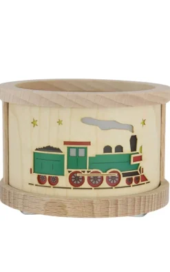 Richard Glässer GmbH Kerzenhalter Weihnachten*Laterne für Teelichte mit Eisenbahn von Richard Glässer