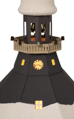 Birgit Uhlig Neuheiten | Lichterhaus*LED Lichterhaus Seiffener Kirche mit beleuchtetem Weihnachtsbaum, 43 cm von