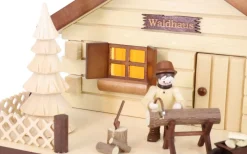 Romy Thiel Neuheiten | Lichterhaus*LED Lichterhaus Waldhaus mit Waldleute von