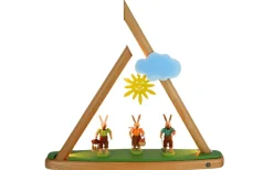 Müller Kleinkunst Schwibbogen*LED Schwibbogen - Lichterspitze, modern mit Hasen, , 47 cm von