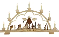 Müller Kleinkunst Neuheiten | Bestseller*LED Schwibbogen Heilige Geschichte, 64 cm von