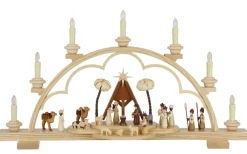 Müller Kleinkunst Neuheiten | Bestseller*LED Schwibbogen Heilige Geschichte, 64 cm von