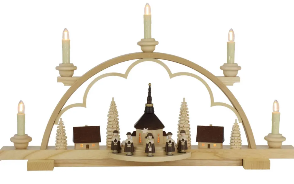 Müller Kleinkunst Schwibbogen*LED Schwibbogen Kurrende, 57 cm von