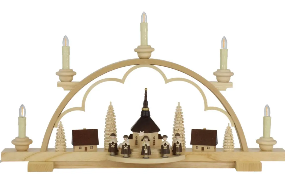 Müller Kleinkunst Schwibbogen*LED Schwibbogen Kurrende, 57 cm von