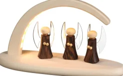 Seiffener Volkskunst eG Schwibbogen*LED Schwibbogen, mit Weihnachtsengel von
