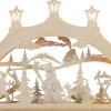 Weigla Holzkunst Schwibbogen*LED Schwibbogen Schneemann im Wald, 52 cm von Weigla