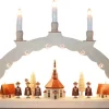 SEIFFENcom by Nestler GmbH Bestseller | Schwibbogen*LED Schwibbogen Seiffener Dorf mit 2-facher Beleuchtung von SEIFFEN.COM
