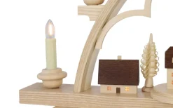 Müller Kleinkunst Neuheiten | Bestseller*LED Schwibbogen Seiffener Dorf, 64 cm mit Innenbeleuchtung von