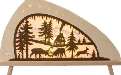 Weigla Holzkunst Schwibbogen*LED Standleuchte Rotwild, 52 cm von Weigla