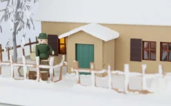 Birgit Uhlig Lichterhaus*Lichterhaus Erzgebirgshaus mit Weihnachtsstube, 12 cm von