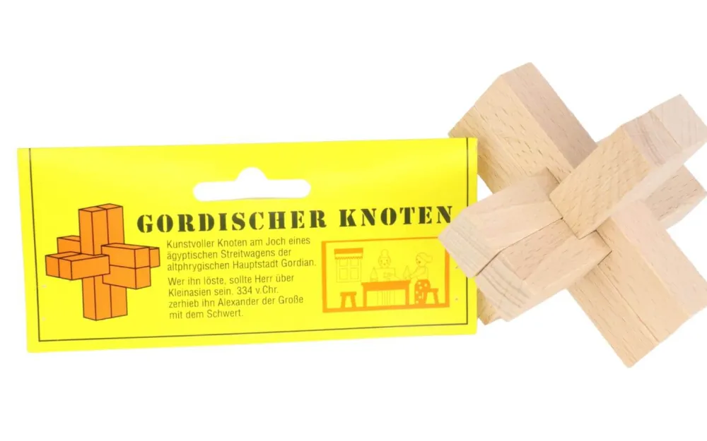 Gunter Flath Holzspielzeug*Logikspiel Gordischer Knoten von
