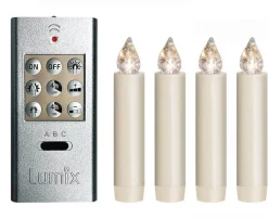 Zubehör Elektrische Beleuchtung*LUMIX Kerzen, 4 Stück inkl. Fernbedienung