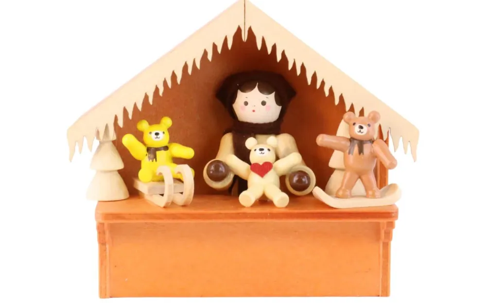 Romy Thiel Romy Thiel Figuren*Marktstand Teddy, winterlich von