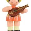 Figurenland Uhlig GmbH Blumenmädchen*Miniatur - Mädchen mit Mandoline, 7 cm, von