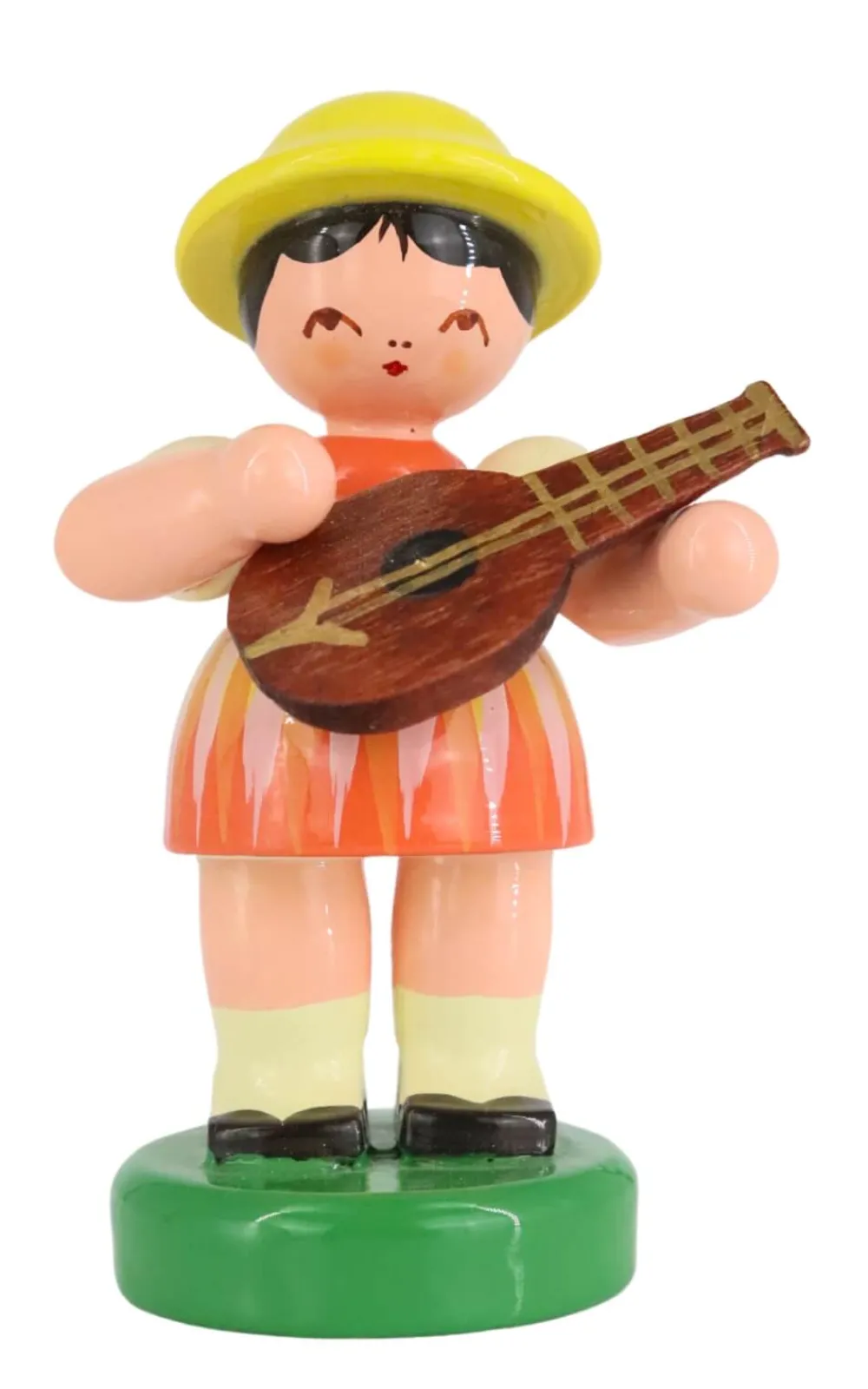 Figurenland Uhlig GmbH Blumenmädchen*Miniatur - Mädchen mit Mandoline, 7 cm, von