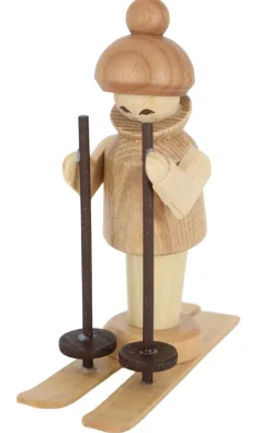 Spielwarenmacher Günther Miniaturen*Miniatur - Skifahrer, 8 cm, von
