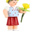 Figurenland Uhlig GmbH Blumenmädchen*Miniatur Blumenkind - Junge, blau/gelb von