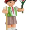 Figurenland Uhlig GmbH Blumenmädchen*Miniatur Blumenkind - Junge, grün/rot von