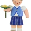 Figurenland Uhlig GmbH Blumenmädchen*Miniatur Blumenkind - Junge, blau/orange von