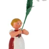 Legler Holz- und Drechslerwaren HODREWA Blumenmädchen*Miniatur Blumenkind Mädchen rot, mit Margerite von HODREWA Legler