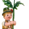 Hubrig Volkskunst Blumenmädchen*Miniatur Blumenkinder - Blumenjunge mit Dahlie von