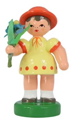 Figurenland Uhlig GmbH Blumenmädchen*Miniatur Blumenmädchen, gelb/orange von