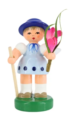 Figurenland Uhlig GmbH Blumenmädchen*Miniatur Blumenmädchen, hellblau/blau von