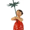 Legler Holz- und Drechslerwaren HODREWA Blumenmädchen*Miniatur Blumenmädchen mit Buschwindröschen, 12 cm von HODREWA Legler