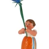 Legler Holz- und Drechslerwaren HODREWA Blumenmädchen*Miniatur Blumenmädchen mit Glockenblume, 12 cm von HODREWA Legler