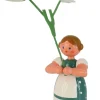 Legler Holz- und Drechslerwaren HODREWA Blumenmädchen*Miniatur Blumenmädchen mit Sternmiere, 12 cm von HODREWA Legler