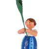 Legler Holz- und Drechslerwaren HODREWA Blumenmädchen*Miniatur Blumenmädchen mit Mohnblume, 12 cm von HODREWA Legler
