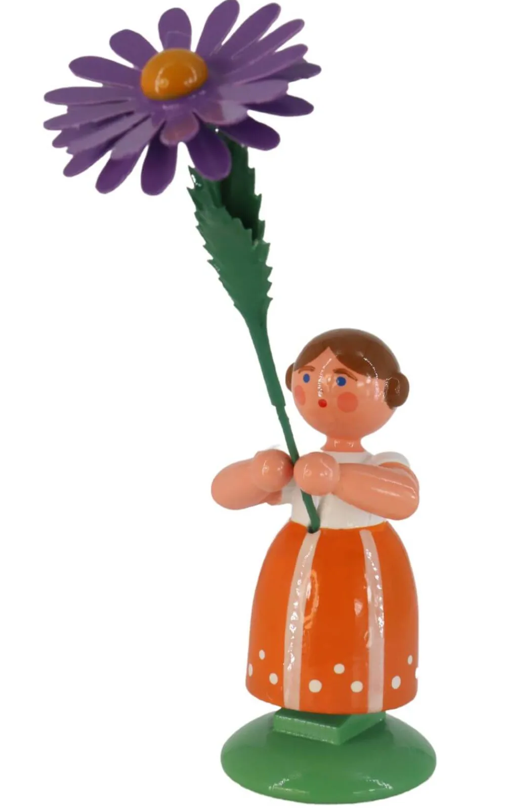 Legler Holz- und Drechslerwaren HODREWA Blumenmädchen*Miniatur Blumenmädchen mit Aster, 12 cm von HODREWA Legler