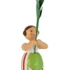 Legler Holz- und Drechslerwaren HODREWA Blumenmädchen*Miniatur Blumenmädchen mit gelbem Sonnenhut, 12 cm von HODREWA Legler