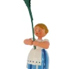 Legler Holz- und Drechslerwaren HODREWA Blumenmädchen*Miniatur Blumenmädchen mit Butterblume, 12 cm von HODREWA Legler