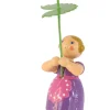 Legler Holz- und Drechslerwaren HODREWA Blumenmädchen*Miniatur Blumenmädchen mit Sommeranemone, 12 cm von HODREWA Legler