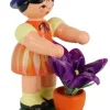 Figurenland Uhlig GmbH Blumenmädchen*Miniatur Blumenmädchen, orange/blau von