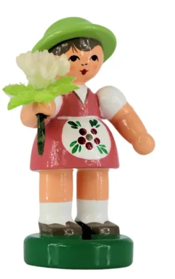 Figurenland Uhlig GmbH Blumenmädchen*Miniatur Blumenmädchen, rosa/grün von