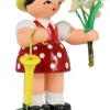 Figurenland Uhlig GmbH Blumenmädchen*Miniatur Blumenmädchen, rot/gelb von