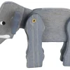 SEIFFENcom by Nestler GmbH Holzfiguren & Dekofiguren*Miniatur Elefant, beweglich, 18 cm, von Seiffen.COM