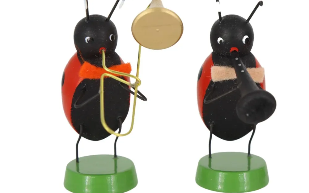 Zenker Frühlingsdeko*Miniatur Frühlingskapelle mit 4 Marienkäfern von Ralf